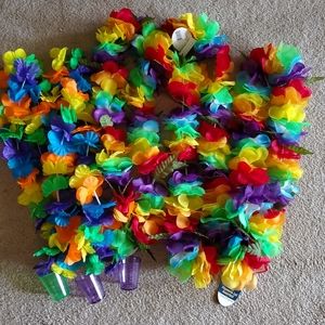 Fluffy plumeria lei. Party, dress-up